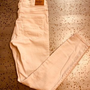 Abercrombie and Fitch White Jeans